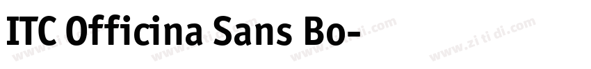 ITC Officina Sans Bo字体转换